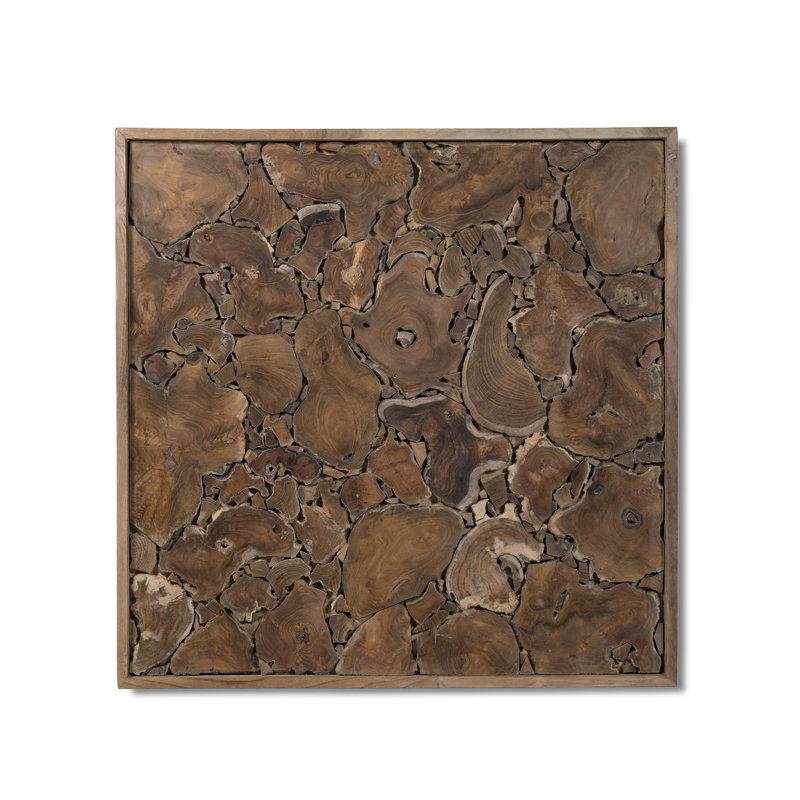 Ibolili Teak Slice Wall Décor Wayfair